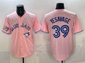 Toronto Blue Jays #39 Trey Yesavage Pink HOLBERT 50 Seasons Patch Stitched Jersey