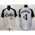 Chicago Cubs #4 Pete Crow-Armstrong White HOLBERT Black 'Gothic North Side Edition' Vapor Premier Limited Stitched Jersey