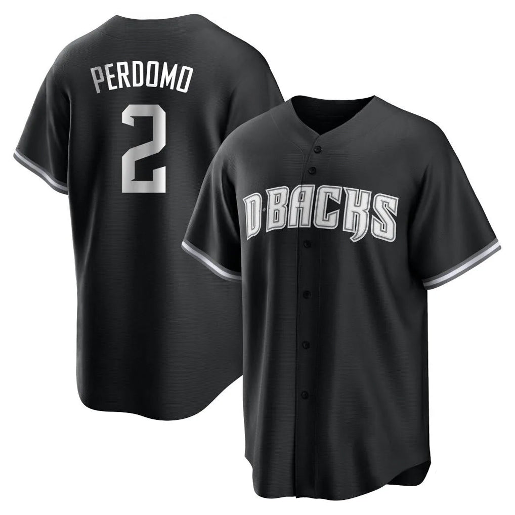 Arizona Diamondbacks #2 Geraldo Perdomo Player Black HOLBERT Game Home Stitched Jerseys
