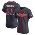 Atlanta Braves #31 Greg Maddux Player Navy HOLBERT 2025 Speedway Classic Limited Elite Home Game Stitched Jerseys