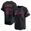 New York Mets #12 Francisco Lindor Black HOLBERT Alternate Limited Jersey
