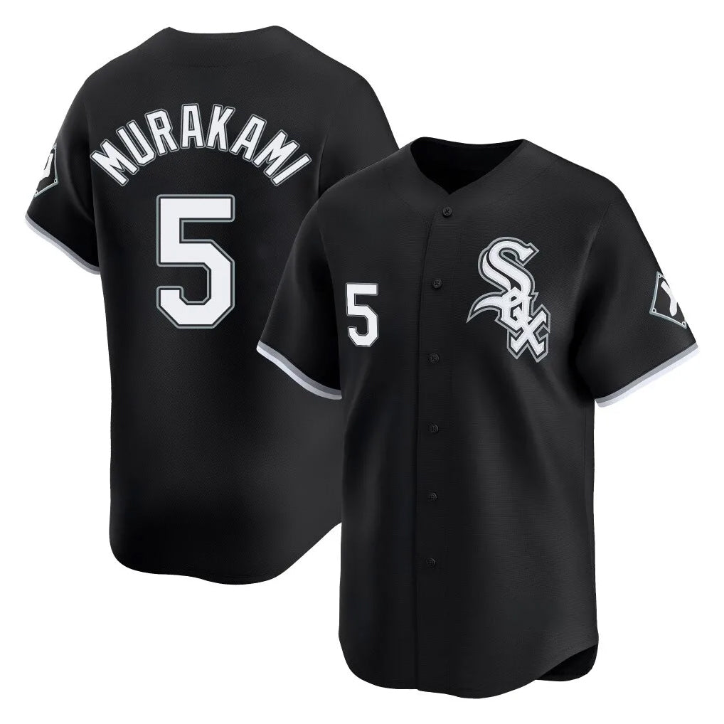 Chicago White Sox #5 Munetaka Murakami Player Black HOLBERT Limited Home Stitched Jerseys