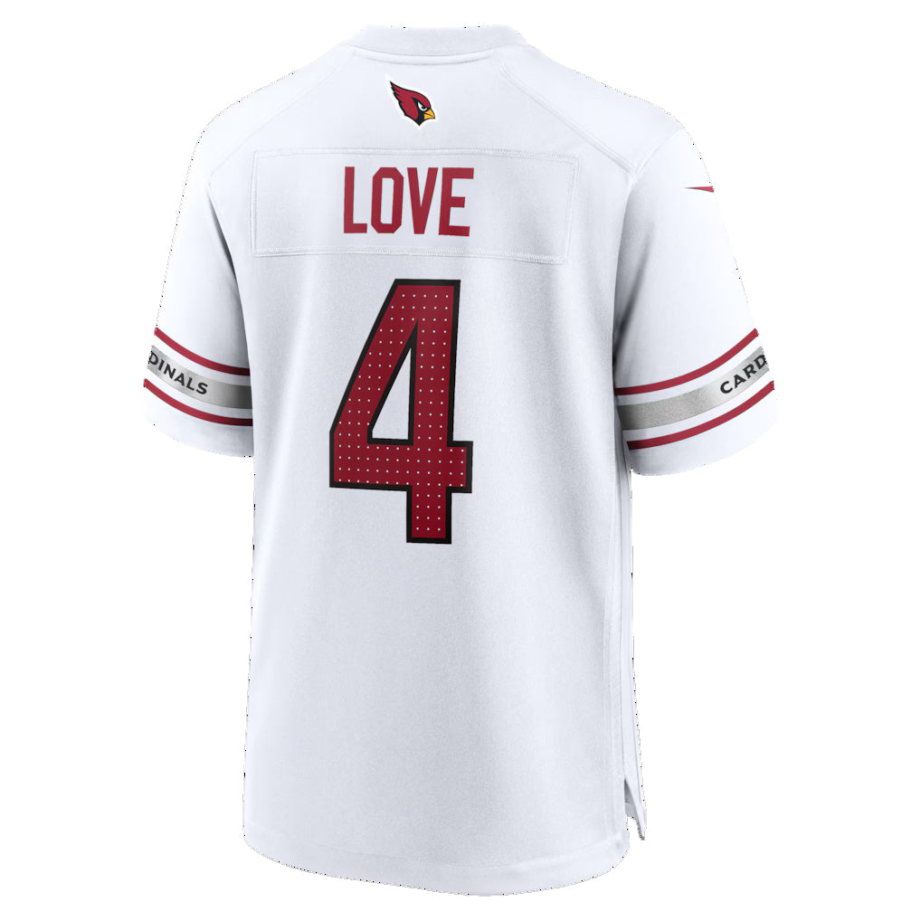 A.Cardinals #4 Jeremiyah Love White HOLBERT Game Player Jersey