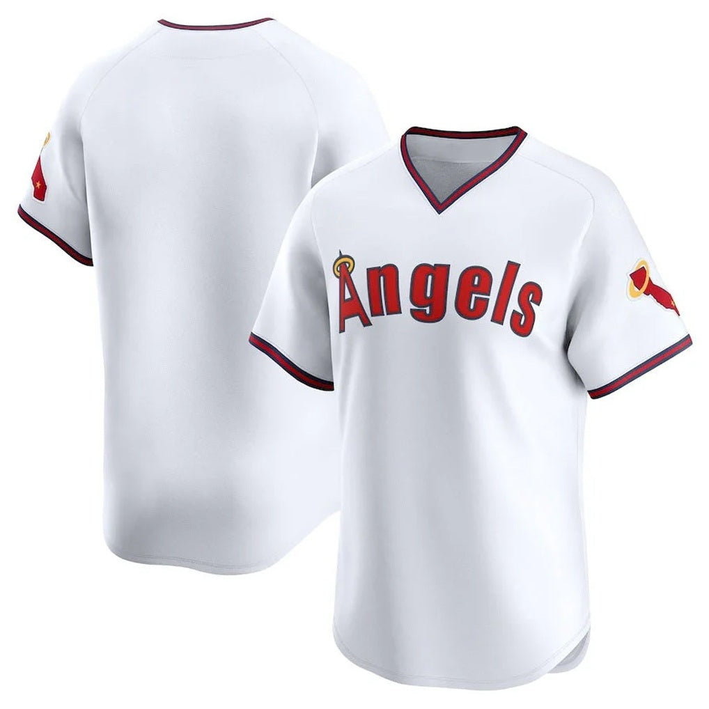 Los Angeles Angels Blank Player White HOLBERT T-shirt Home Limited Stitched Jerseys