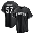 Arizona Diamondbacks #57 Eduardo Rodriguez Player Black HOLBERT Game Home Stitched Jerseys