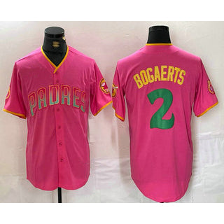 San Diego Padres #2 Xander Bogaerts Pink HOLBERT Fashion Jersey