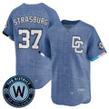 Washington Nationals #37 Stephen Strasburg Blue HOLBERT 2025 City Connect Limited Stitched Jersey