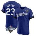 Los Angeles Dodgers #23 Kyle Tucker Player Royal HOLBERT World Series City Connect Elite Home Stitched Jerseys