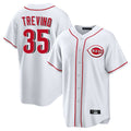 Cincinnati Reds #35 Jose Trevino Player White HOLBERT Game Home Stitched Jerseys