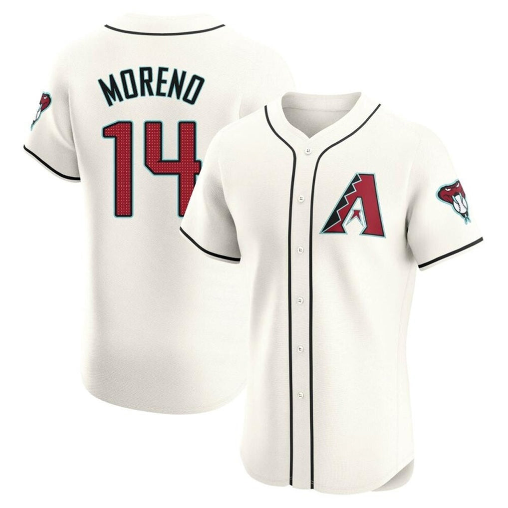 Arizona Diamondbacks #14 Gabriel Moreno Player Cream HOLBERT Limited Elite Home Game Stitched Jerseys