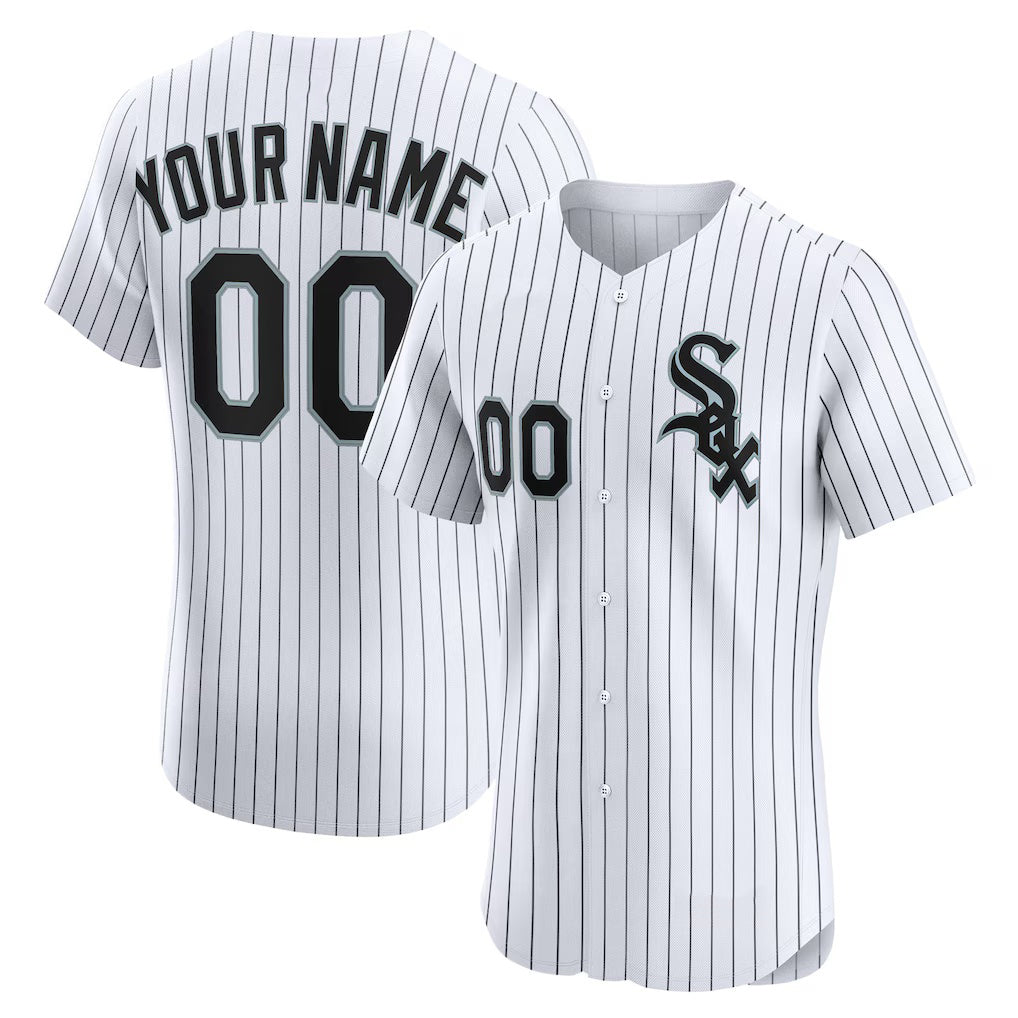Custom Chicago White Sox White HOLBERT Home Elite Jersey