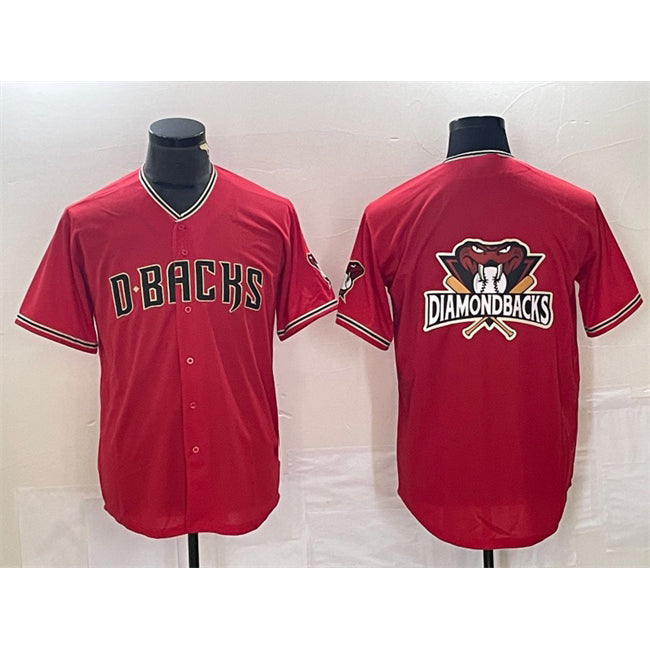 Arizona Diamondbacks Red HOLBERT Team Big Logo Cool Base Stitched Jersey 2