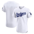 Los Angeles Dodgers Blank Player White HOLBERT Limited Elite Home Stitched Jerseys