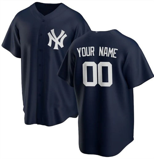 Custom New York Yankees Navy HOLBERT Stitched Jersey