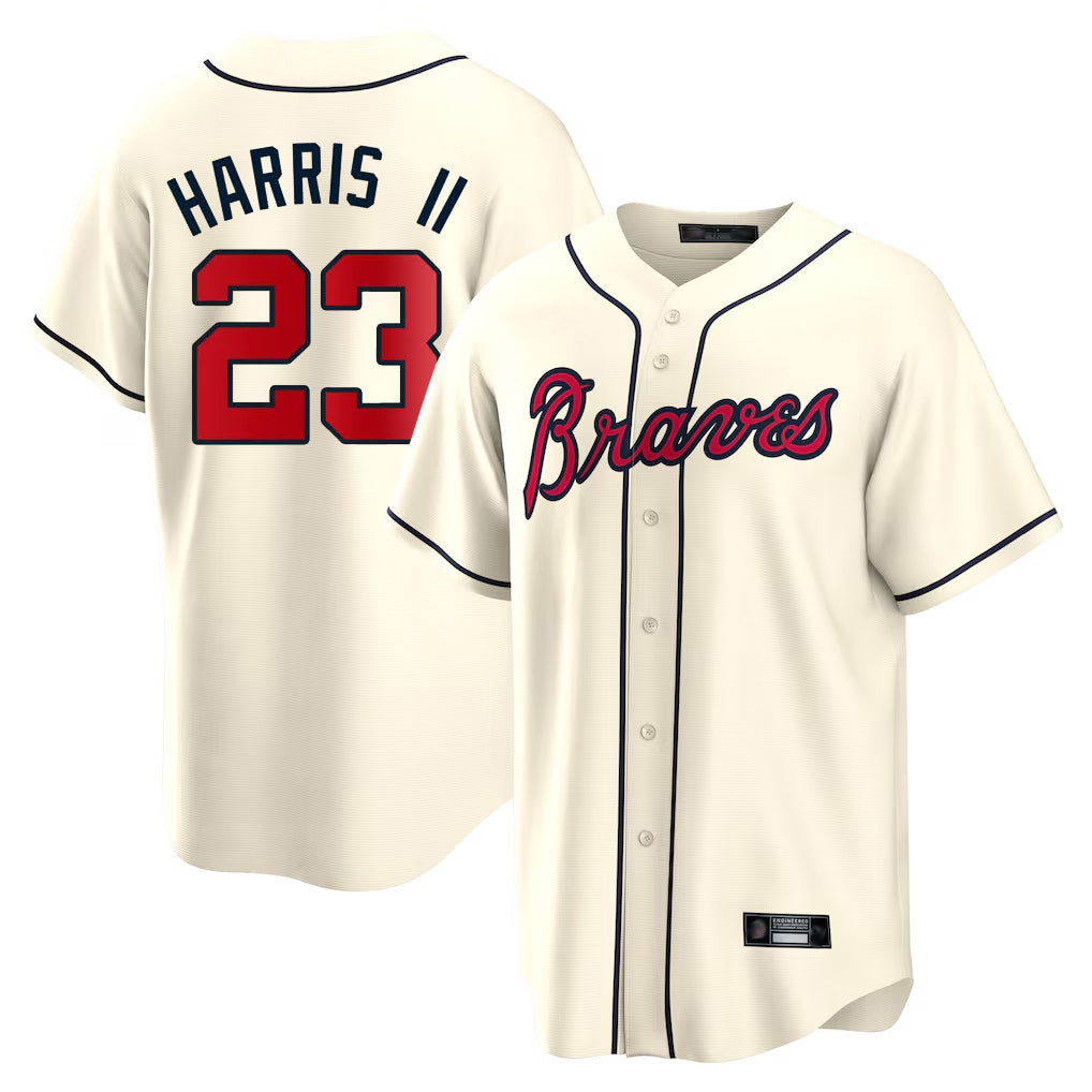 Atlanta Braves #23 Michael Harris II Player Cream HOLBERT Home Game Stitched Jerseys
