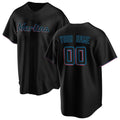 Custom Miami Marlins Black HOLBERT Alternate Replica Jersey