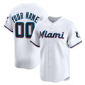 Custom Miami Marlins White HOLBERT Home Limited Jersey