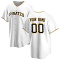 Custom Pittsburgh Pirates White HOLBERT Home Replica Jersey