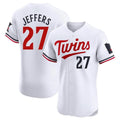 Minnesota Twins #27 Ryan Jeffers Player White HOLBERTHome Limited Elite Stitched Jerseys