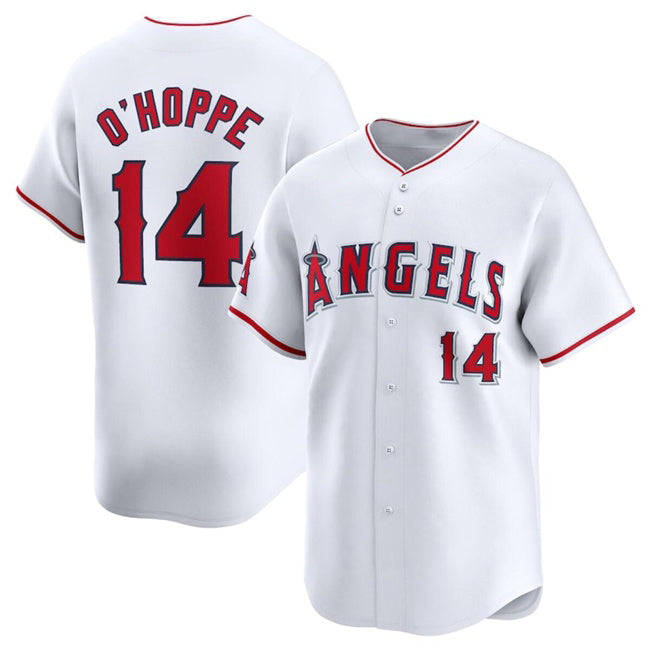 Los Angeles Angels #14 Logan O'Hoppe White HOLBERT Home Limited Stitched Jersey