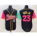 San Diego Padres #23 Fernando Tatis Jr Black HOLBERT NEW 2023 City Connect Cool Base Stitched Jersey
