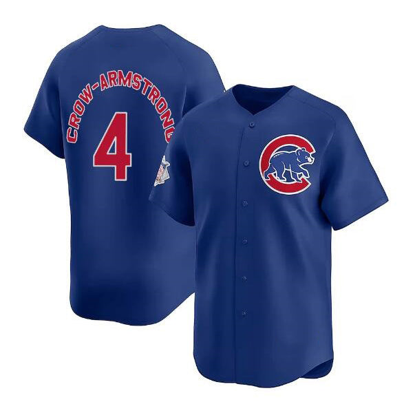 Chicago Cubs #4 Pete Crow-Armstrong Royal HOLBERT Limited Stitched Jersey