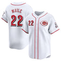 Cincinnati Reds #22 Luke Maile White HOLBERT Home Limited Stitched Jersey