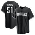 Arizona Diamondbacks #51 Randy Johnson Player Black HOLBERT Game Home Stitched Jerseys