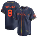 Houston Astros #8 Christian Walker Player Navy HOLBERT City Connect Home Limited Stitched Jerseys