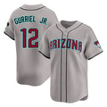 Arizona Diamondbacks #12 Lourdes Gurriel Jr Player Gray HOLBERT Road Limited Home Game Stitched Jerseys