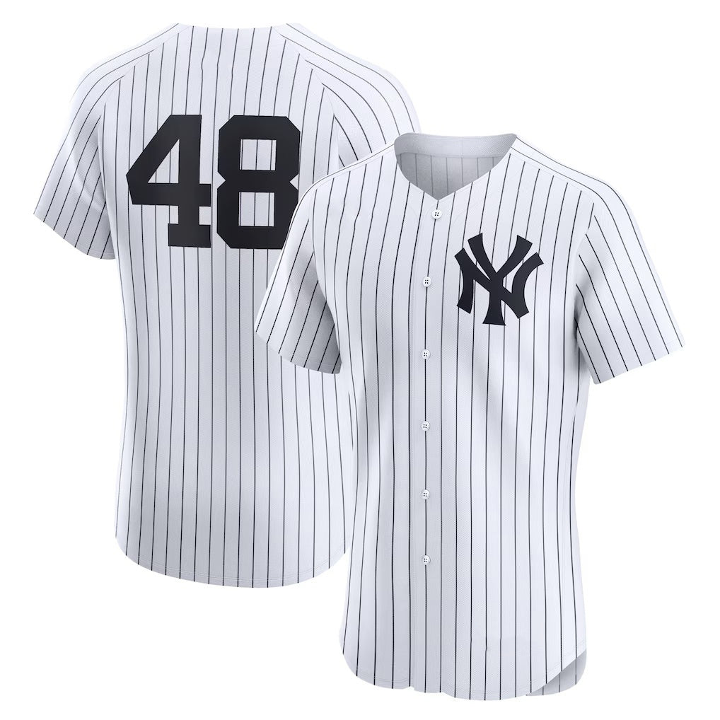 New York Yankees #48 Paul Goldschmidt White HOLBERT Home Elite Player Jersey