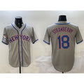 New York Mets #18 Darryl Strawberry Grey HOLBERT 2025 Spring Training Cool Base Stitched Jersey