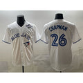 Toronto Blue Jays #26 Matt Chapman White HOLBERT 2025 World Series Home Cool Base Stitched Jersey