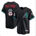 Arizona Diamondbacks #8 James McCann Player Black HOLBERT USA 250 Fourth of July Home Game Stitched Jerseys