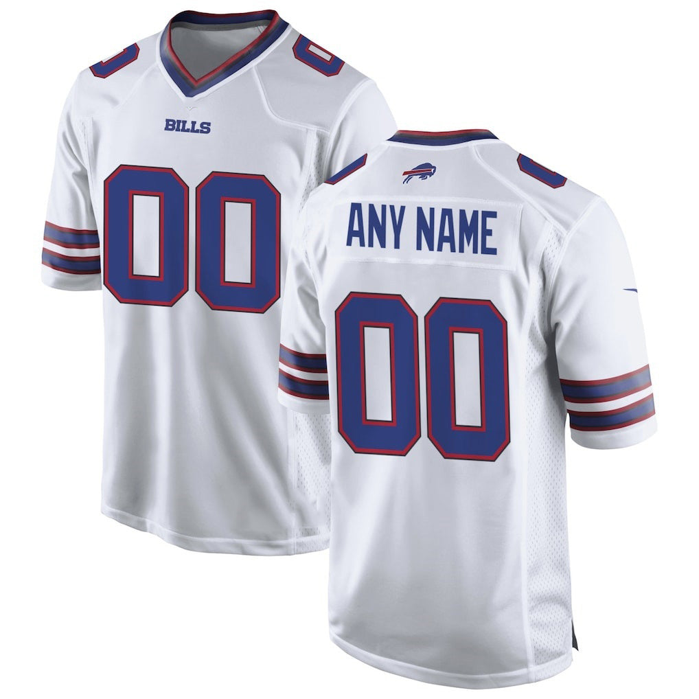 Custom B.Bills White HOLBERT Game Jersey