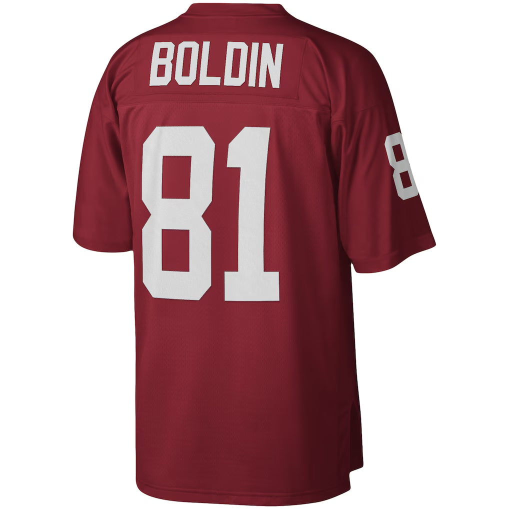 A.Cardinals #81 Anquan Boldin Mitchell & Ness Cardinal HOLBERT Legacy Replica Jersey