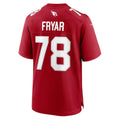 A.Cardinals #78 Josh Fryar Cardinal HOLBERT Team Game Jersey