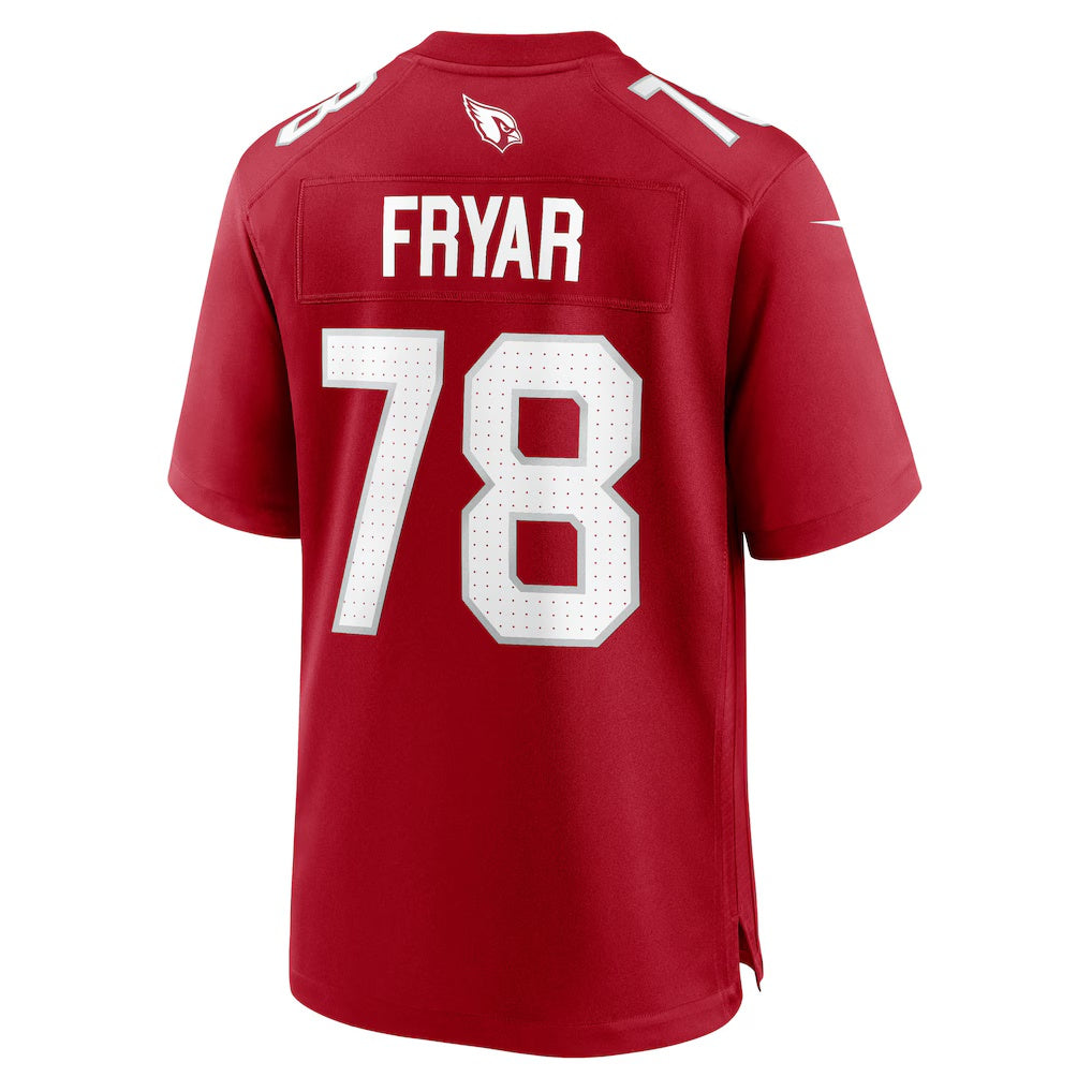 A.Cardinals #78 Josh Fryar Cardinal HOLBERT Team Game Jersey