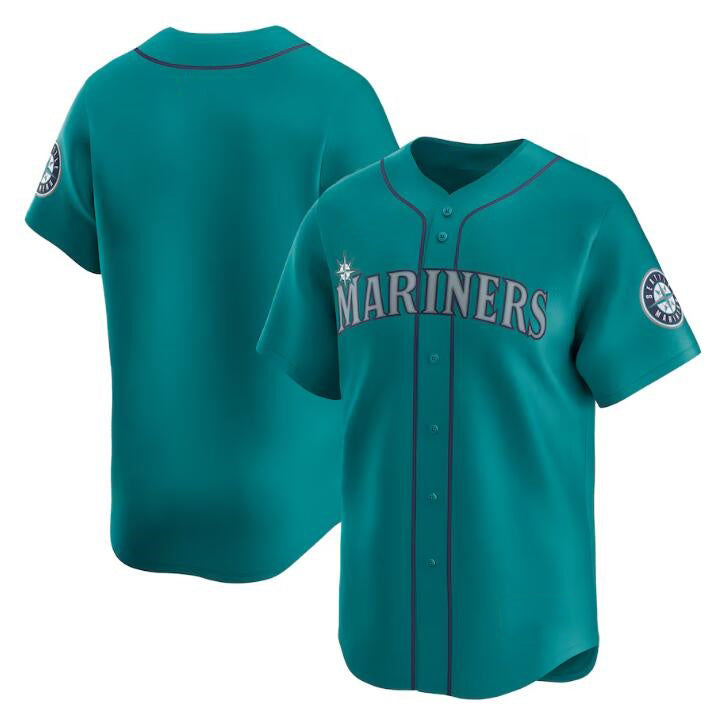 Seattle Mariners Blank Aqua HOLBERT Alternate Limited Stitched jersey
