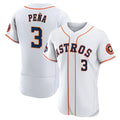 Houston Astros #3 Jeremy Pena 2022 World Series White HOLBERT Flex Base Stitched Jersey