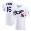 Los Angeles Dodgers #16 Will Smith White HOLBERT 2026 Gold Collection Authentic Jersey