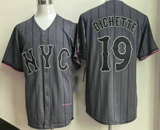 New York Mets #19 Bo Bichette Gray HOLBERT City Connect Limited Jersey