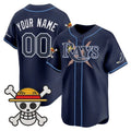 Custom Tampa Bay Rays x One Piece Navy HOLBERT Vapor Premier Limited Jersey - Stitched