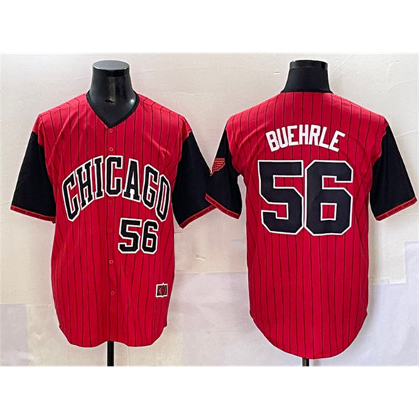Chicago White Sox #56 Mark Buehrle Red Black HOLBERT 2025 City Connect Limited Stitched Jersey