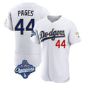 Los Angeles Dodgers #44 Andy Pages Player Gold White HOLBERT World Series Meet 2026 Collection Stadium Limited Elite Stitched Jerseys