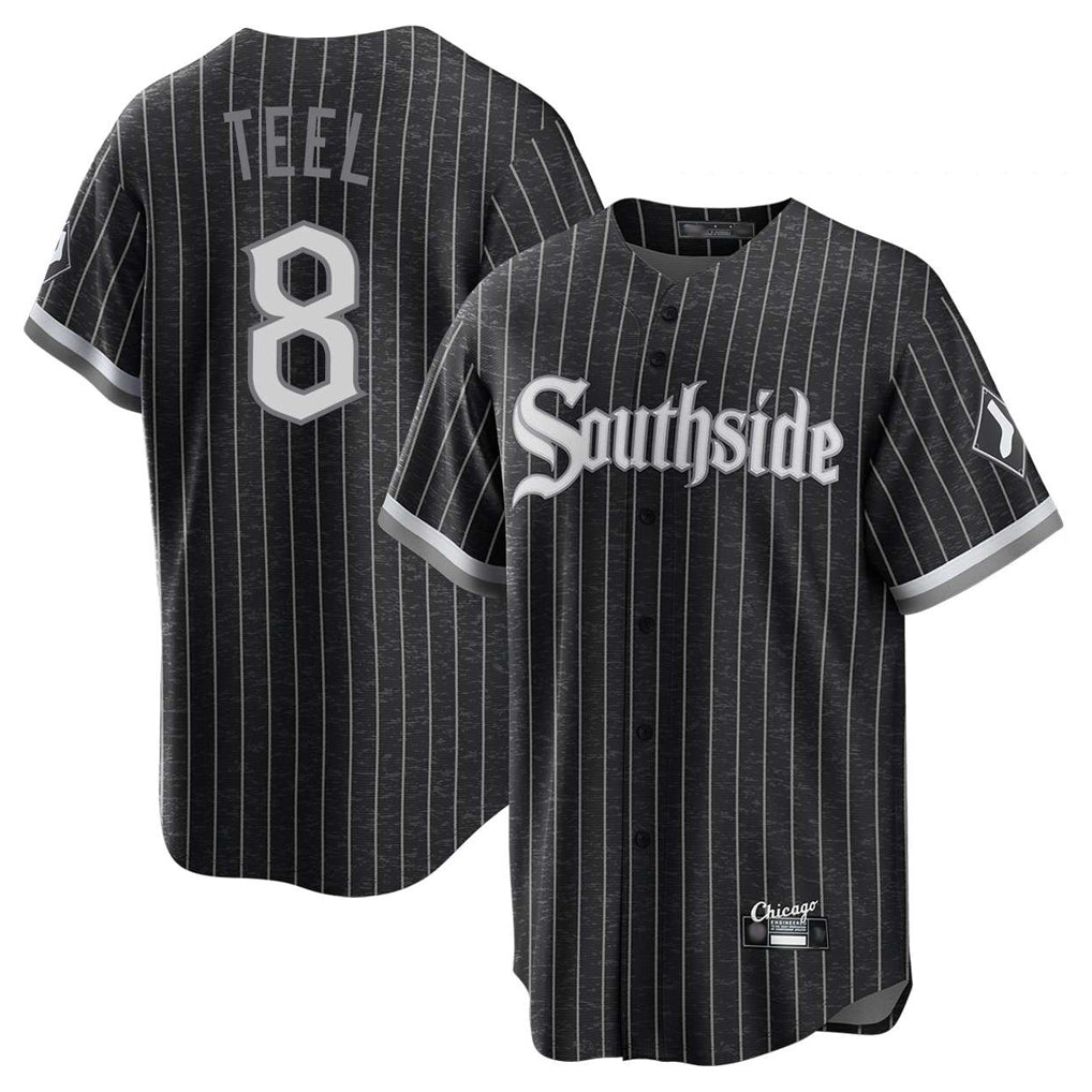 Chicago White Sox #8 Kyle Teel Player Black HOLBERT City Connect Home Game Stitched Jerseys