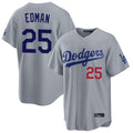 Los Angeles Dodgers #25 Tommy Edman Player Gray HOLBERT Game Home Stitched Jerseys