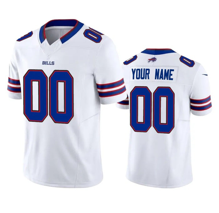 Custom B.Bills Active Player White HOLBERT 2023 F.U.S.E. Vapor Untouchable Limited Stitched Jersey