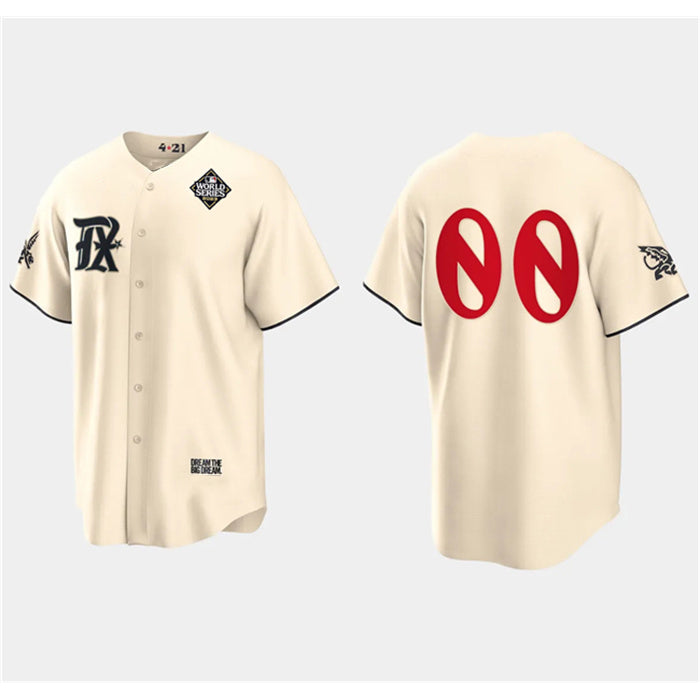 Custom Texas Rangers Active Player Cream HOLBERT 2023 World Series City Connect Stitched Jersey