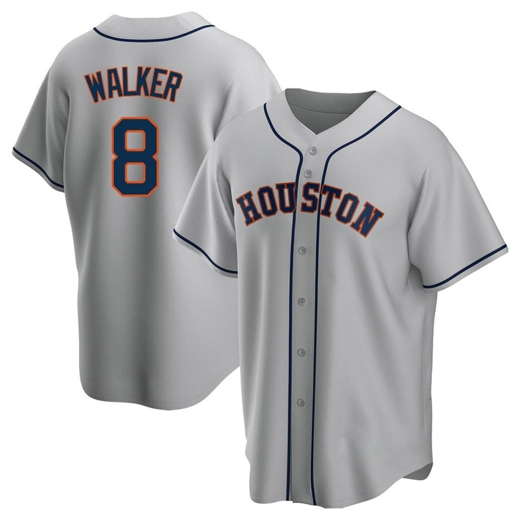 Houston Astros #8 Christian Walker Player Gray HOLBERT Home Game Stitched Jerseys